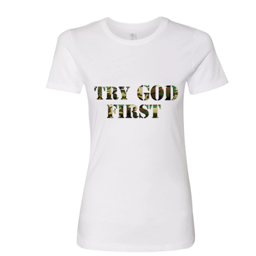 Try God First Camo T-Shirt